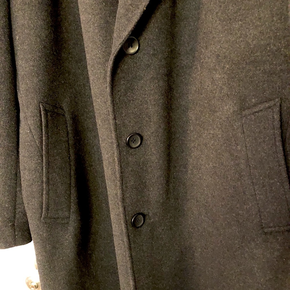 Men’s Executive Black Coat 44R Made in Italy - Picture 5 of 14